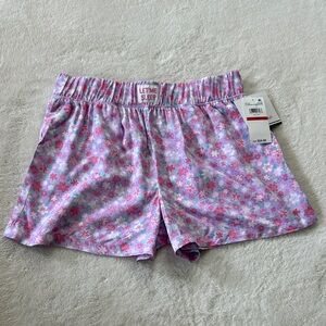 Let Me Sleep Women's Floral Pajama Shorts - Pink and Purple